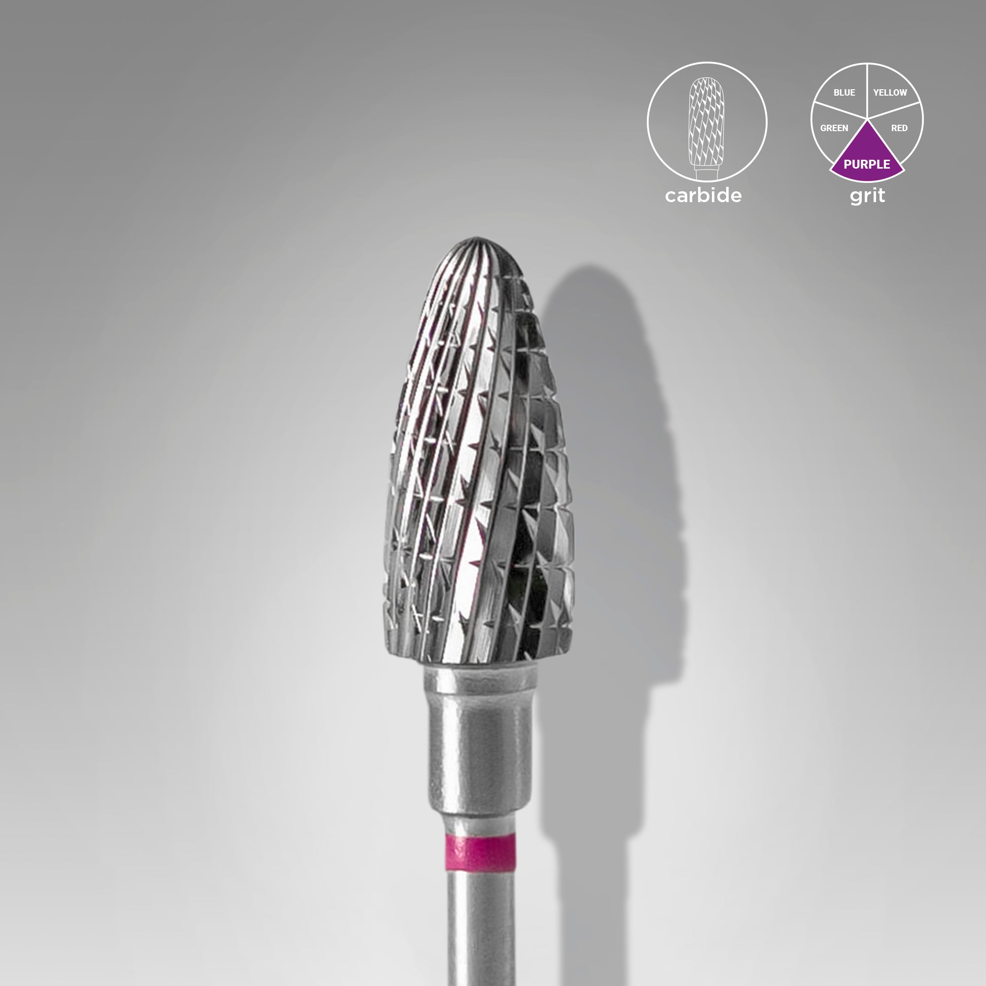 STALEKS EXPERT Fresa de carburo tipo «maíz» violeta, diámetro 6 mm, parte de trabajo 14 mm